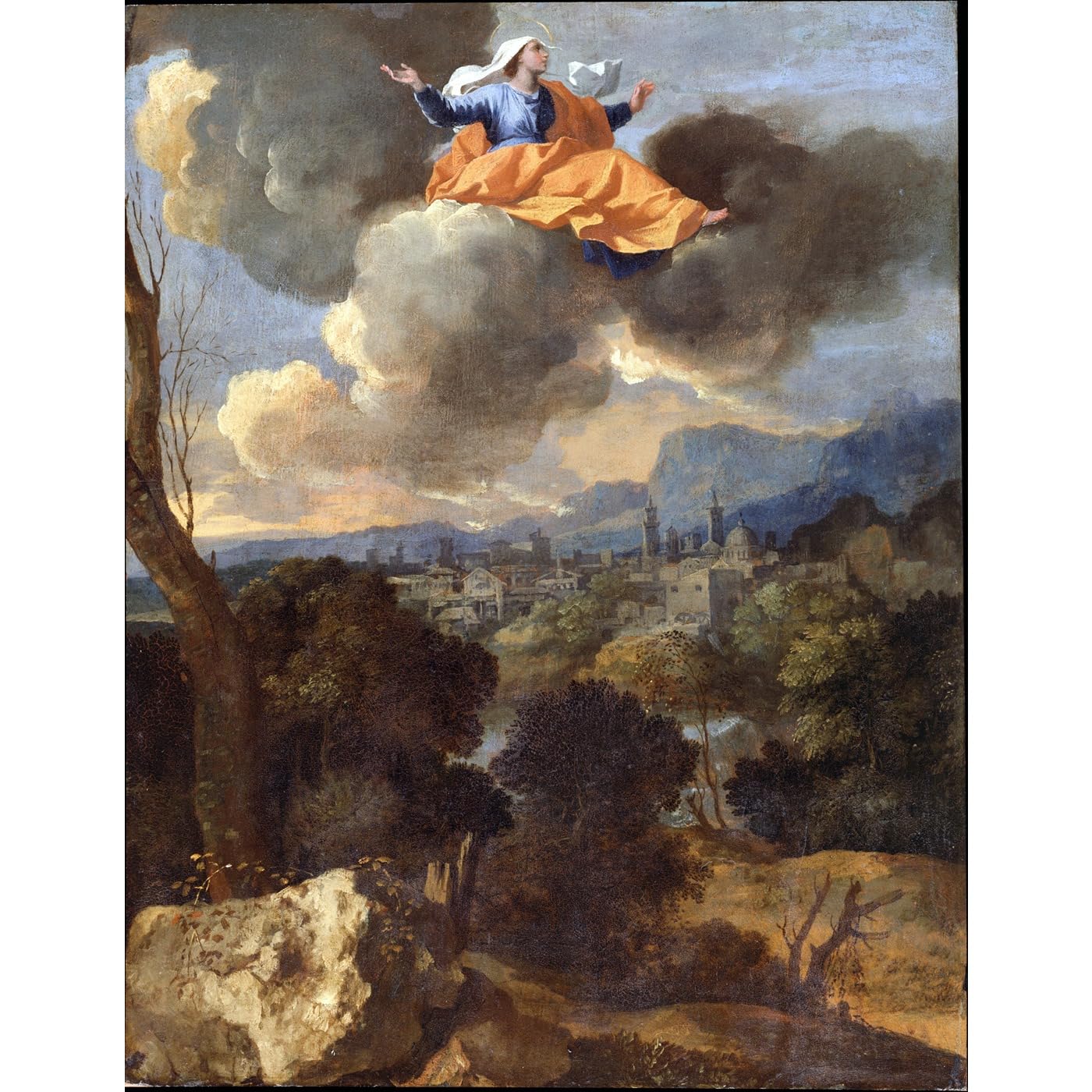 Impression giclée Nicolas Poussin Sainte Rita 61x45.7 cm pour salon