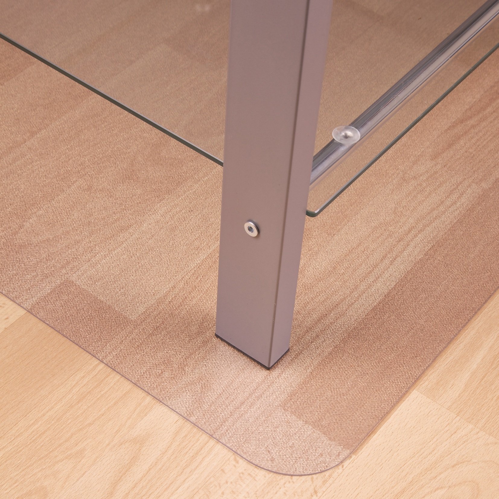 Floortex FC129225EV - Tovaglietta in Vinile Privo di ftalati da Usare Come Protezione per superfici rigide e tappeti, Rettangolare. 120 x 90 cm, Colore: Trasparente
