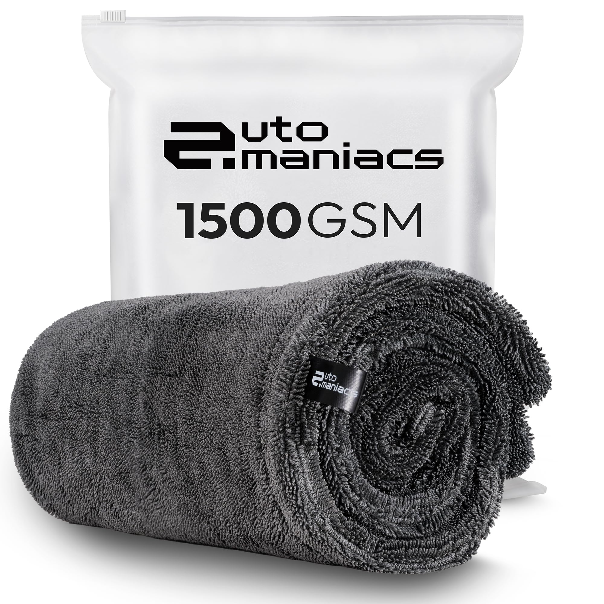 AutoManiacs Drying Towel for Car Detailing 1500 GSM Ultra Super Absorbent 24x36 XL Soft Microfiber Towels for Cars