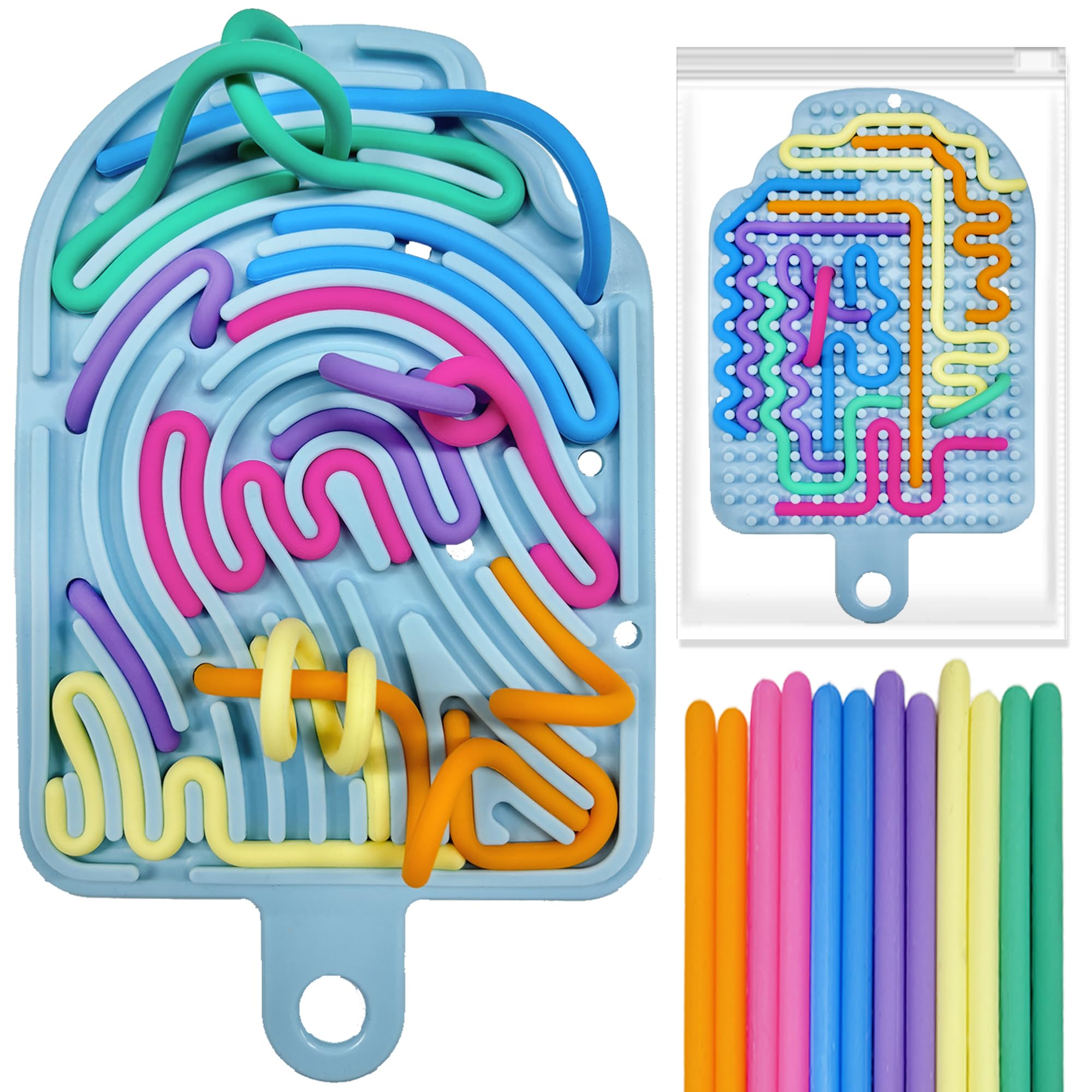 Pupit-jeu de table en silicone anti-stress pour enfants et adultes, jouet sensoriel avec bulles, pour autisme, nécessaire / Jouet anti-stress
