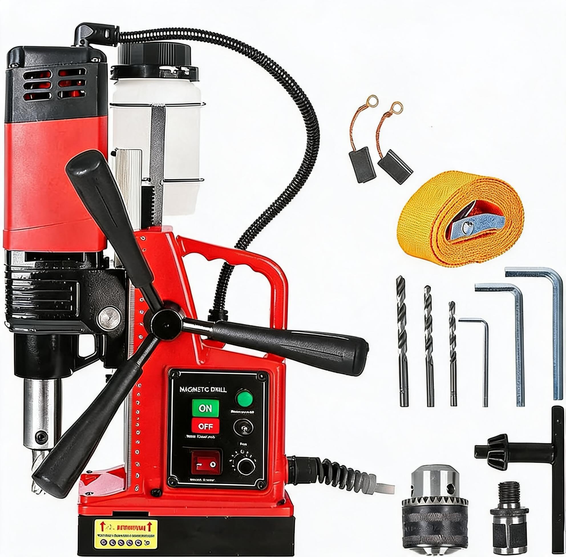 Garvee Perceuse Magnétique 1550W, Perceuse à Colonne Portable pour Forage Lourd, 500 tr/min, 50 Vitesses Variables, Max Ø 50 mm (2"), 220V EU - Moteur Cuivre-Aluminium Haute Performance