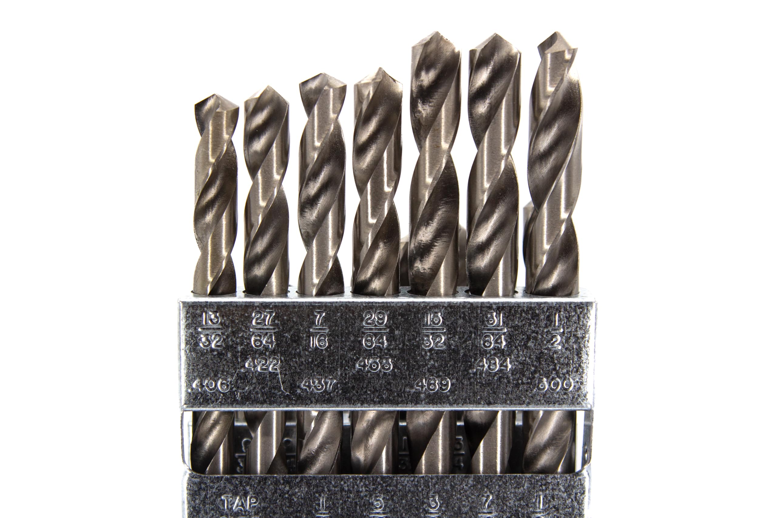 Drill América dwd29j-p-set HSS brillante acabado juego de brocas, 1/16 – 1/2 x 64ths, 29 piezas en maletín de metal