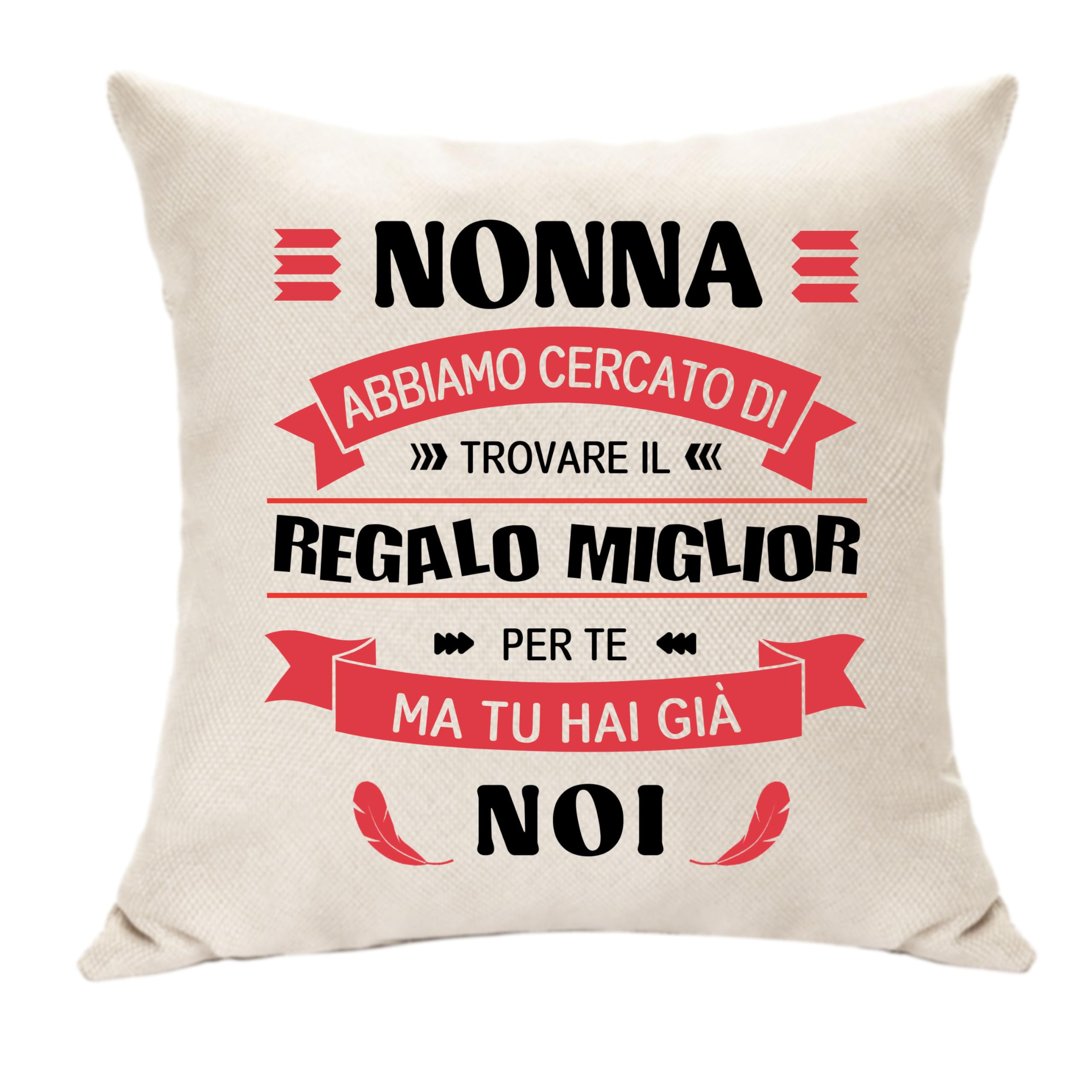 Hasodeo Nonna Regali da Noi Copertura del Cuscino Regali per Nonna da Nipoti Idee Regali di Compleanno del Festa della Mamma Decorazione Regalo Nonna Natale Originale Keepsake (Nonna-Noi)