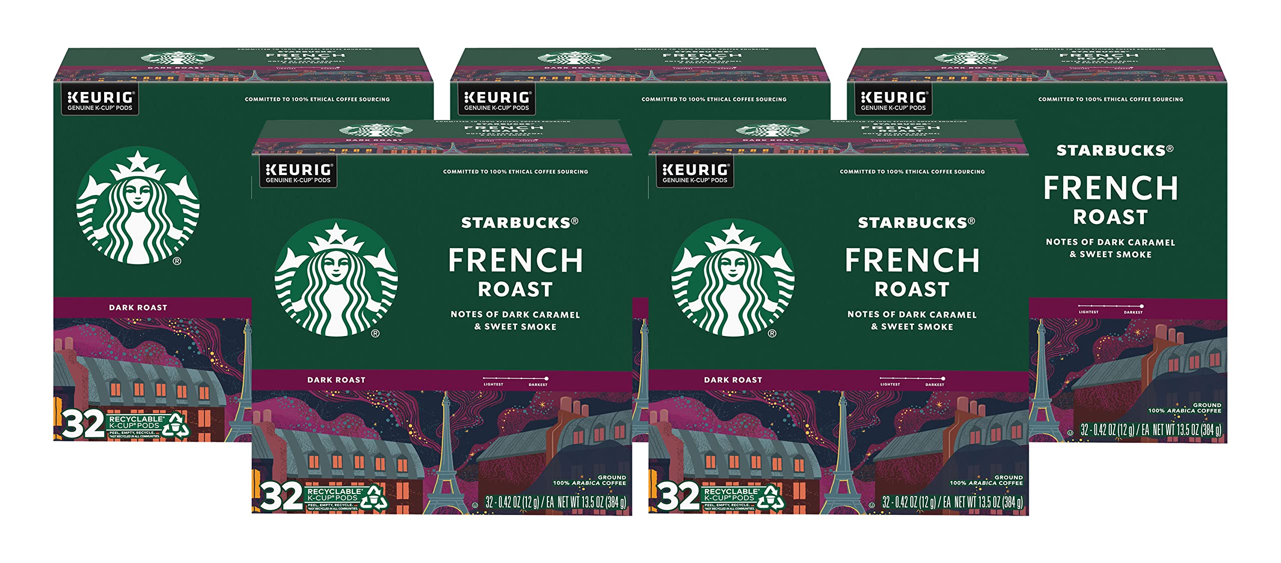 Starbucks French Roast, K-Cup for Keurig Brewers, 160 Count