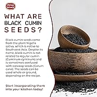 Vista 3 de Spicy World Semillas de comino negro 7 oz - Nigella Sativa - Bolsa resellable Semilla entera (Kalonji) ¡Ideal para la salud, para hacer aceite
