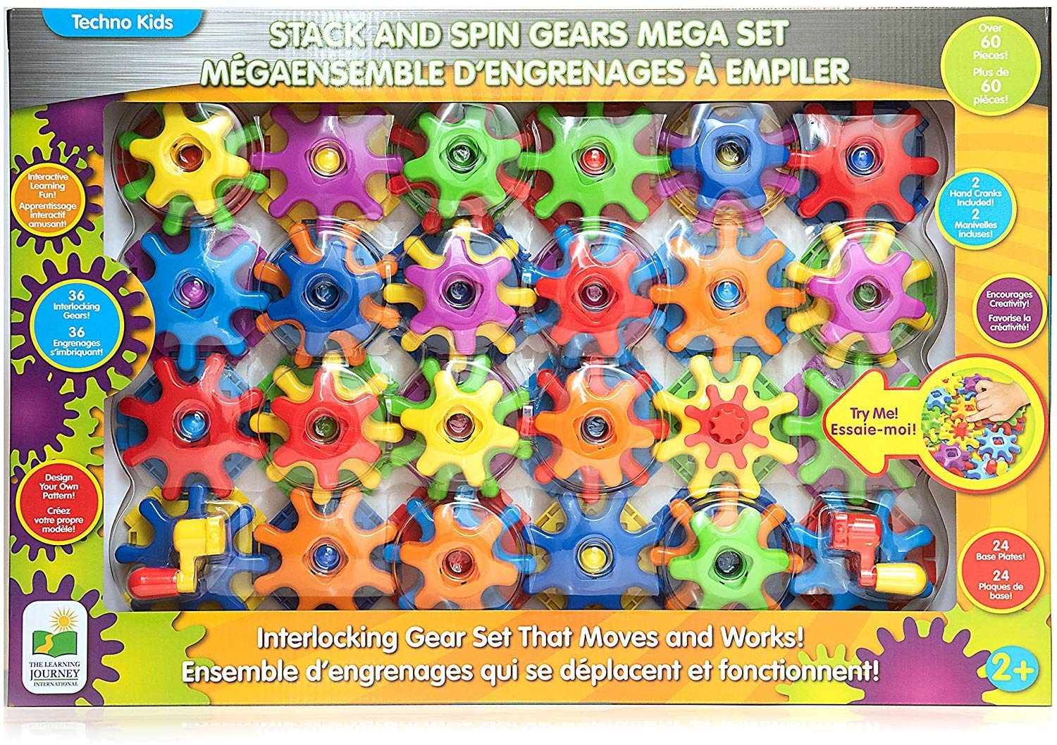 Amazon.com: Techno Kids - Stack & Spin Gears Mega Set : Toys & Games