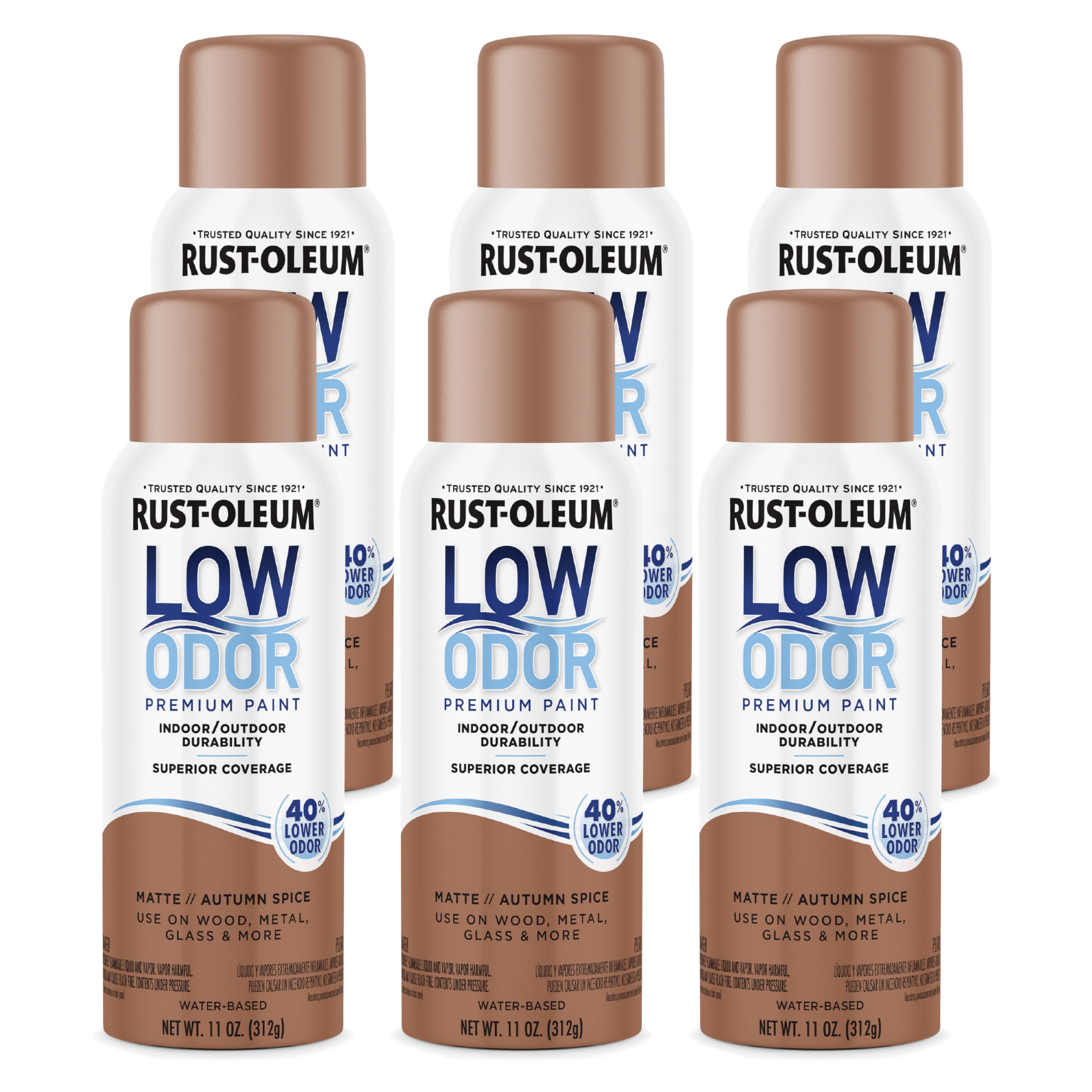 Rust-Oleum Low Odor Premium Spray Paint, Matte Autumn Spice
