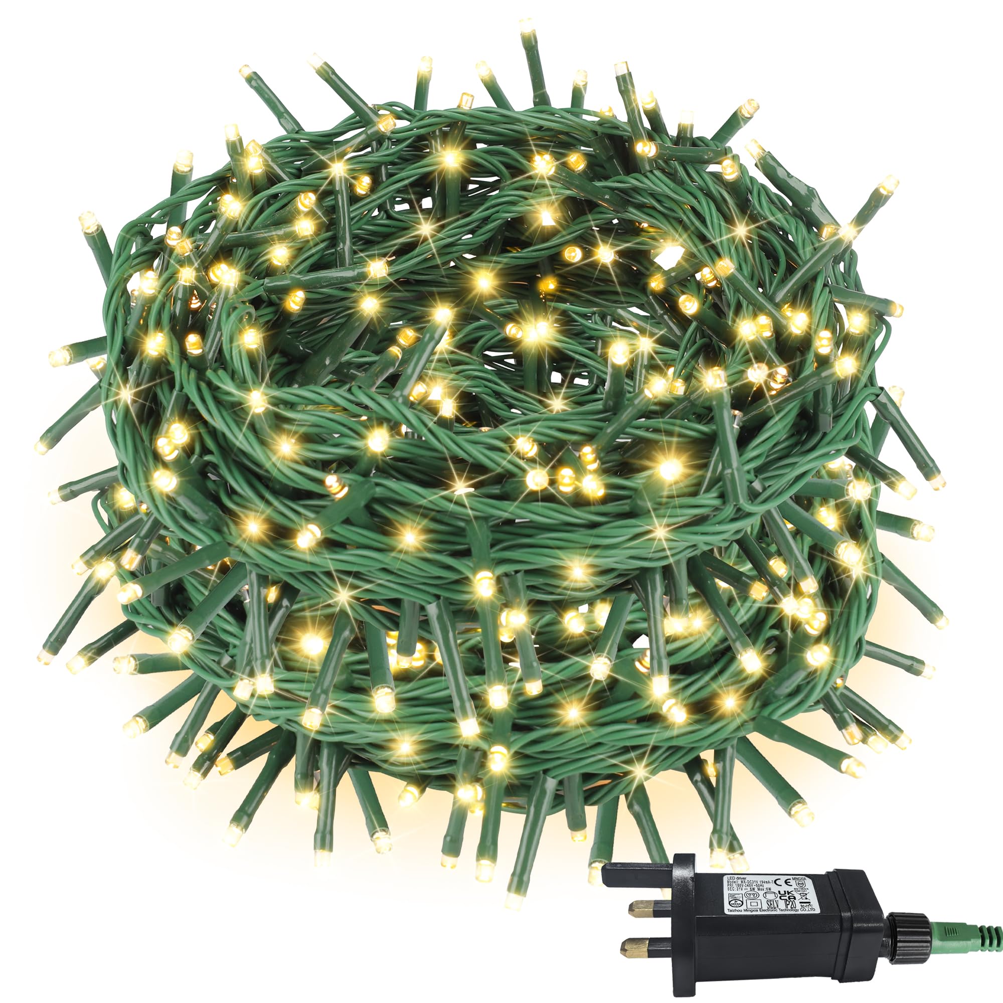 NovaFloat 60m 1200 LED Christmas Tree Lights, Warm White โ image 1