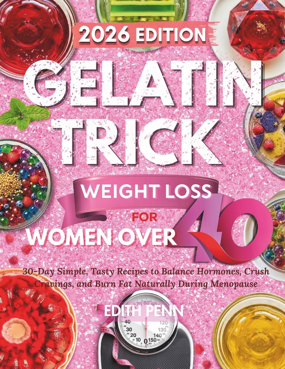 Gelatin Trick Weight Loss for Women over 40: 30-Day Simple, Tasty Recipes to Balance Hormones, Crush Cravings, and Burn Fat Naturally During Menopause