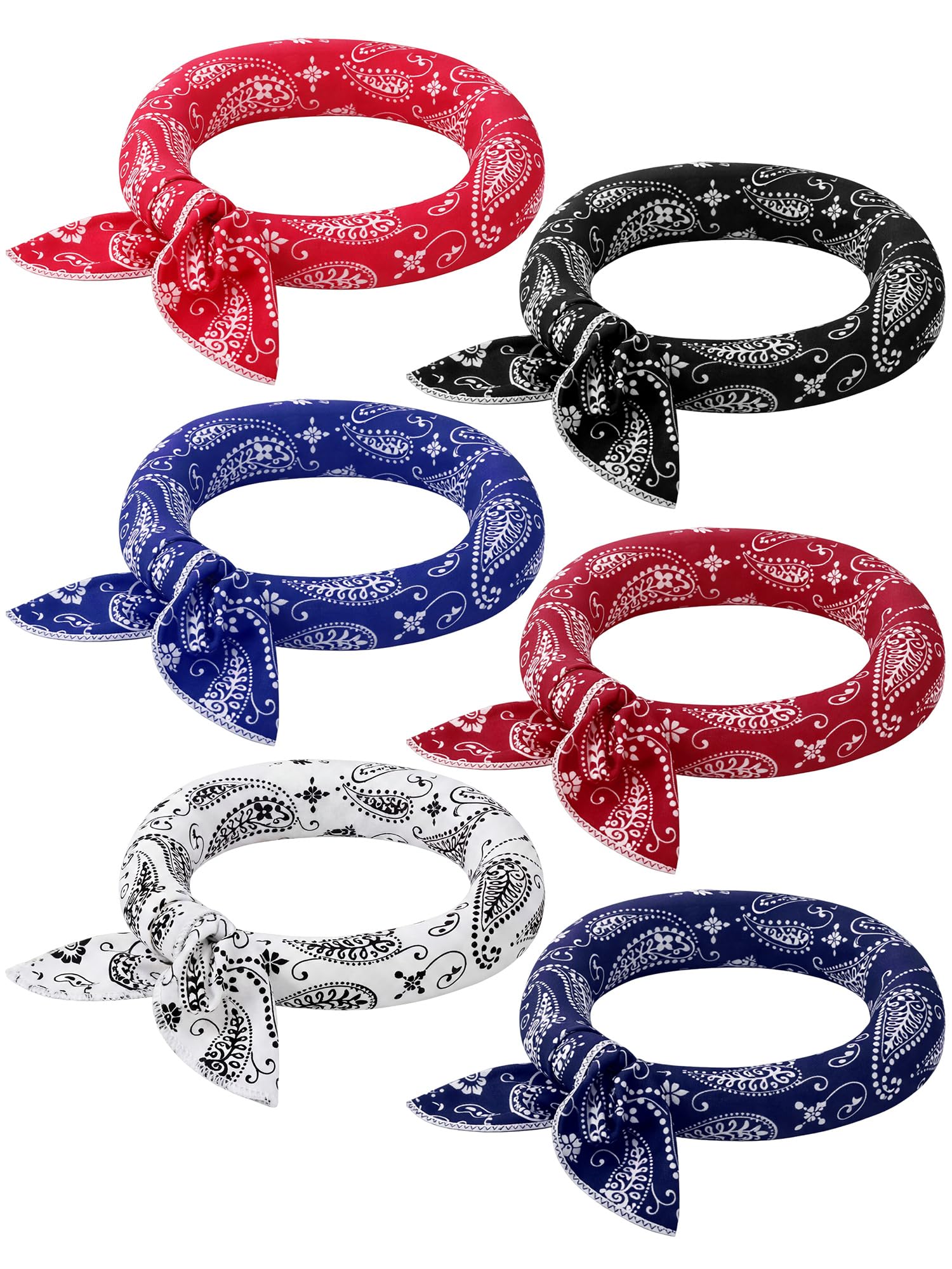 Coume 6 Pack Cooling Neck Wraps, Cooling Bandana