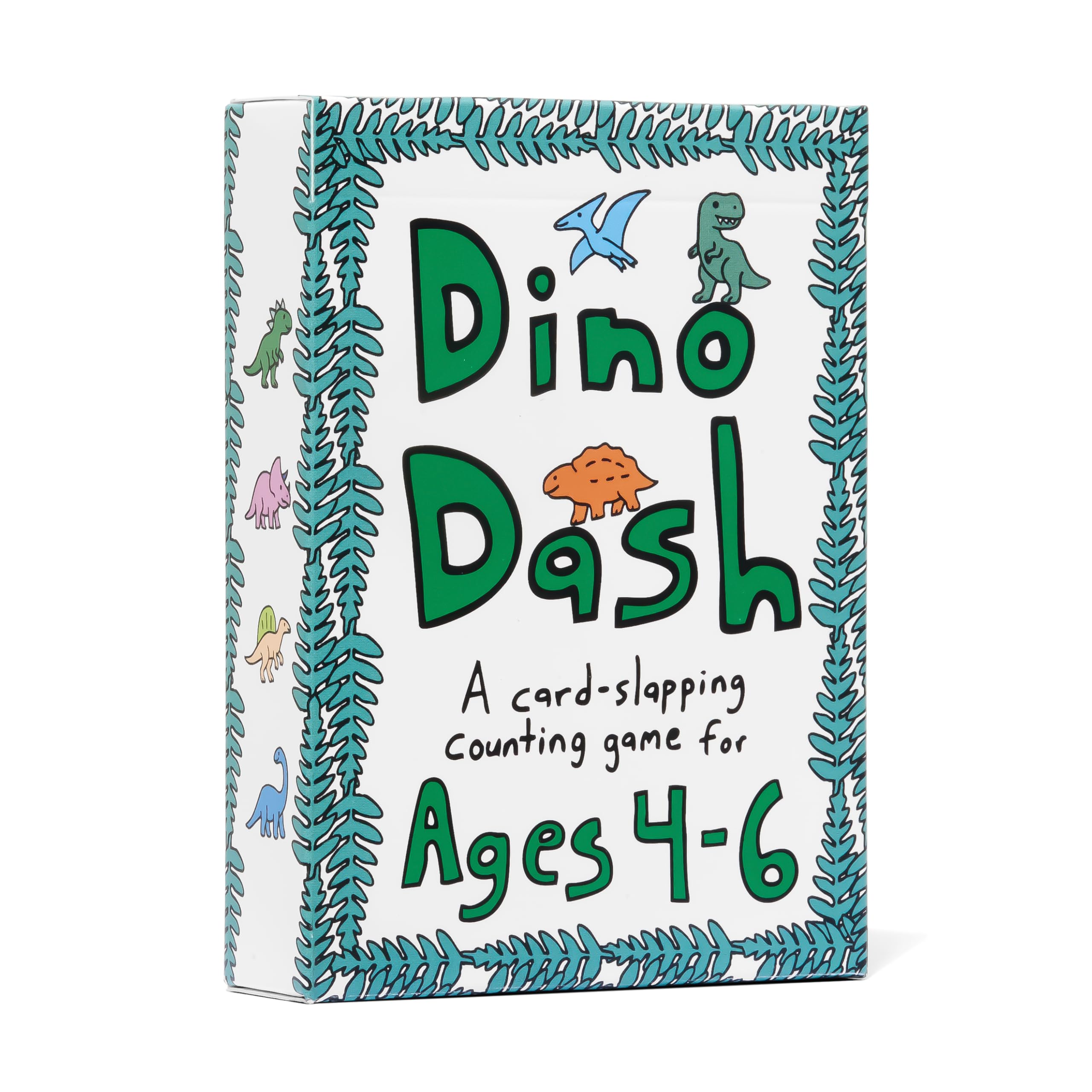 Dino Dash Card Game - Kids Counting Game for Ages 4-6 - Quick-Counting Dino-Slapping Game Fast, Fun, and Frenetic - Smart Card Game for Kids 4-6 & 2-4 Players - Dinosaur Games - Dinosaur Gifts