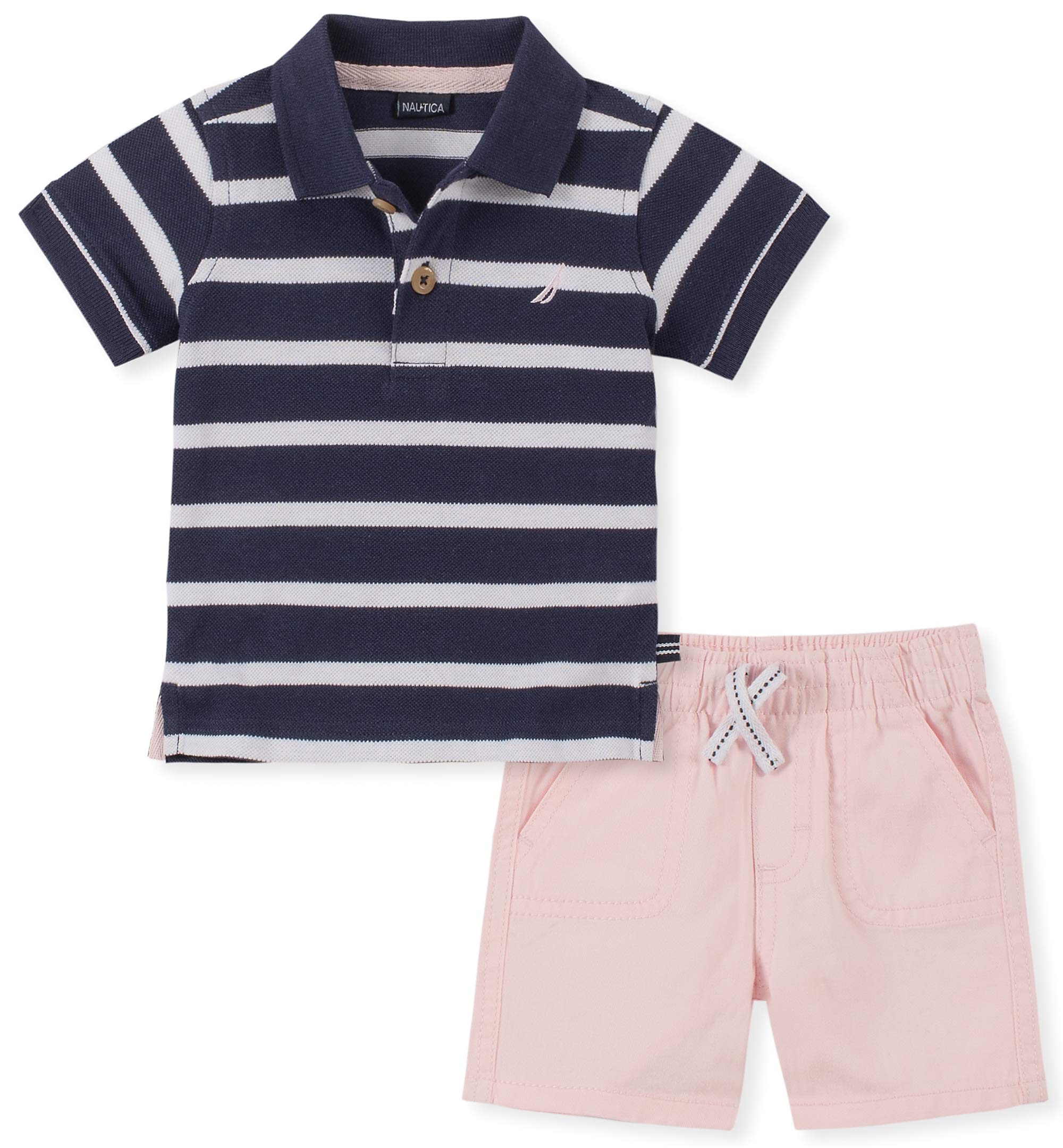 Nautica Baby Boys 2 Pieces Polo Shorts Set