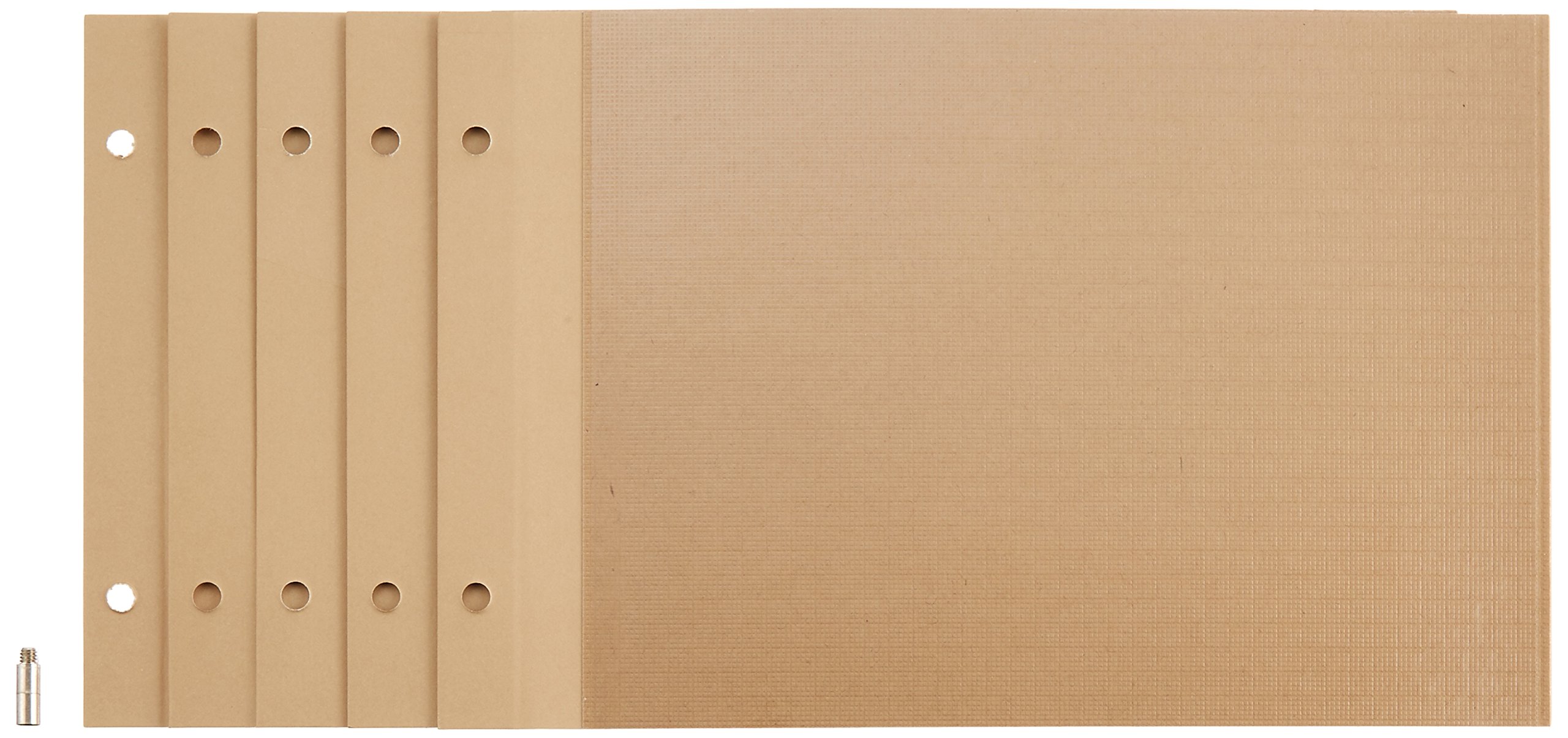 Amazon Co Jp ナカバヤシ フリーアルバム替台紙 プラコート台紙 ビス式a5サイズ クラフト ア A5pr 5 Kr 家電 カメラ