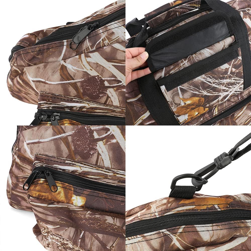 wolfman 115cm étui pour Arc à Poulies Sac Souple pour Arc à Poulies avec Flèche Et Accessoires Poche et Sangles de Sac à Dos