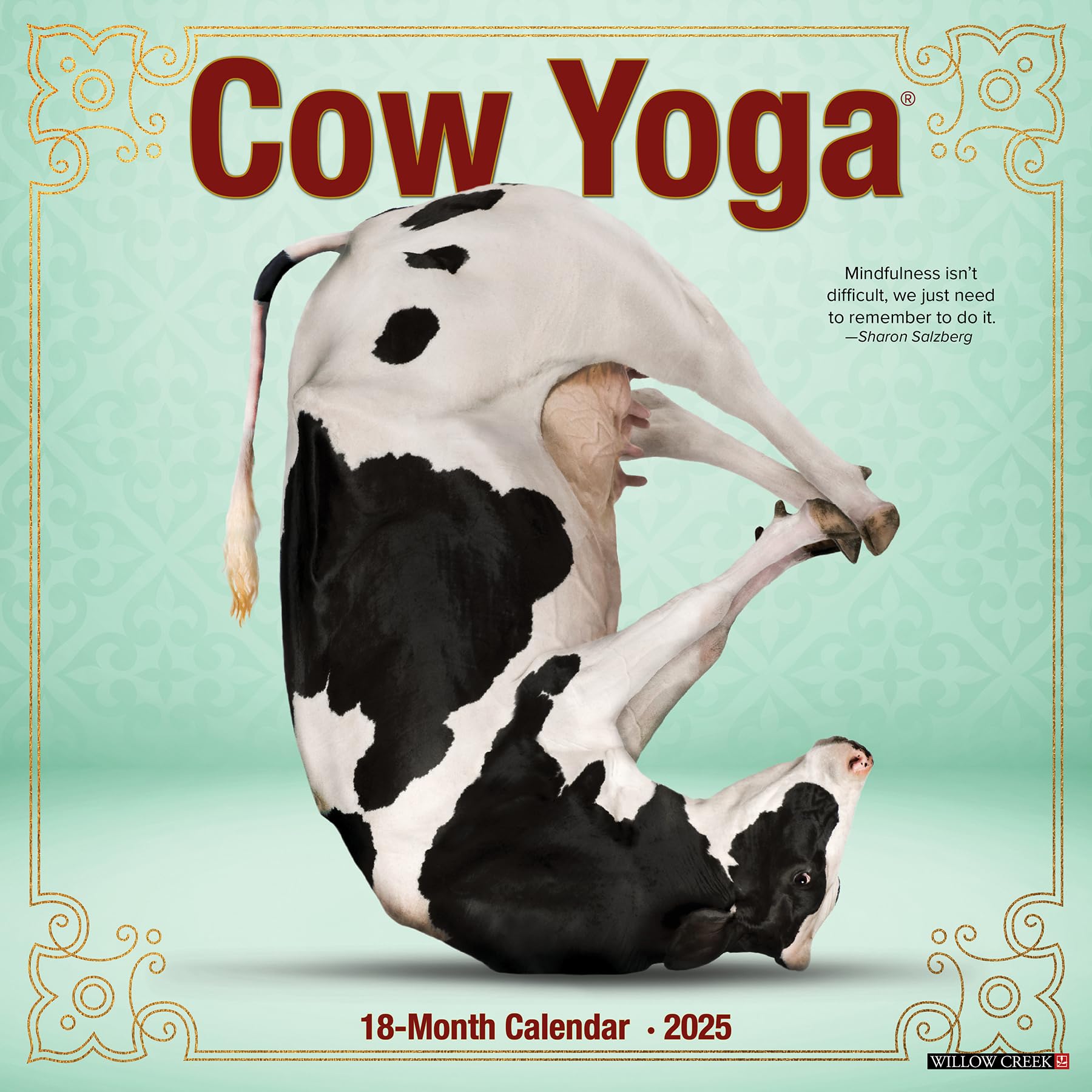 Willow Creek Press Calendars, Cow Yoga 2025 Wall Calendar