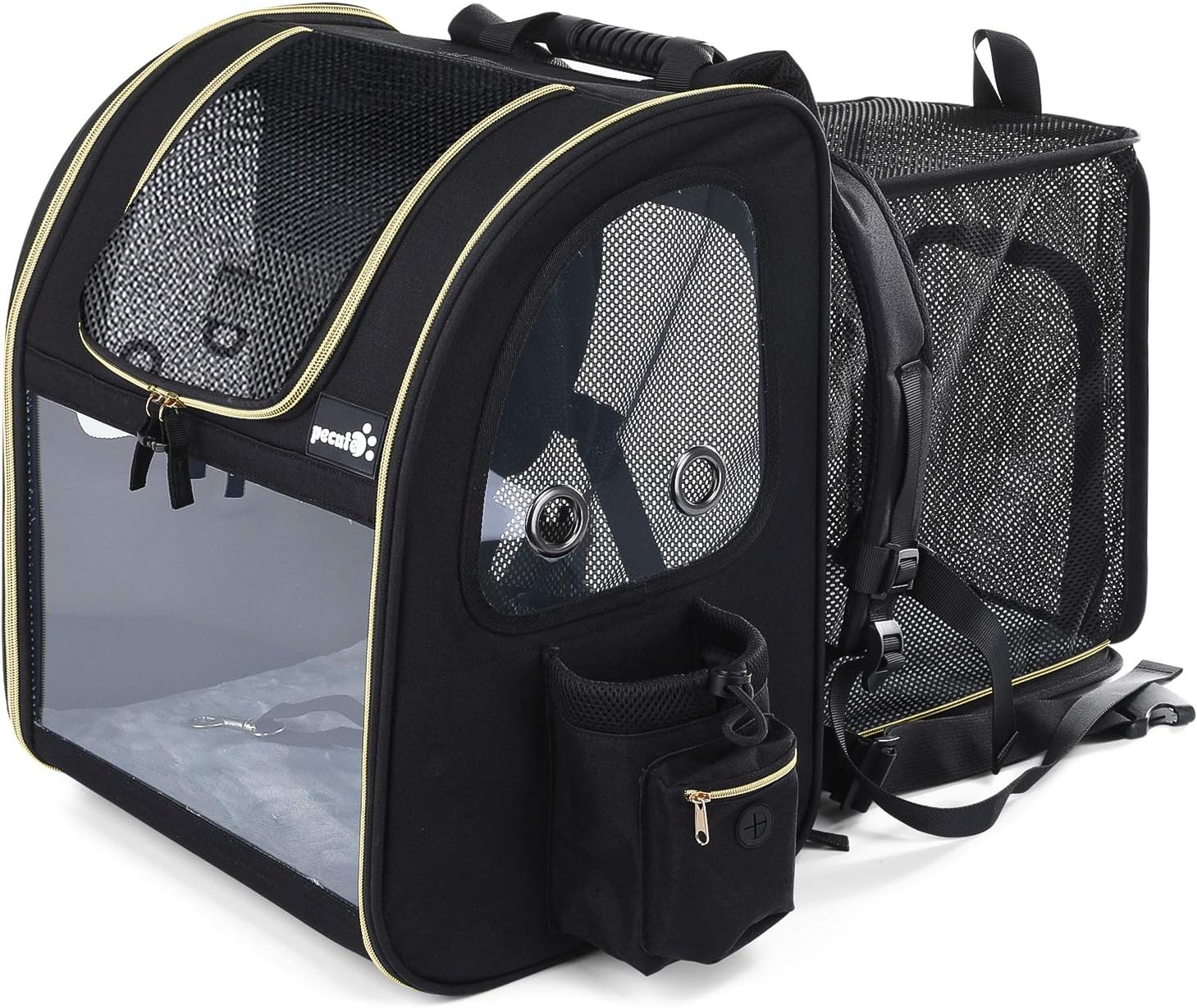 Pecute Pet Carrier Backpack Expandable,Portable Breathable Rucksack