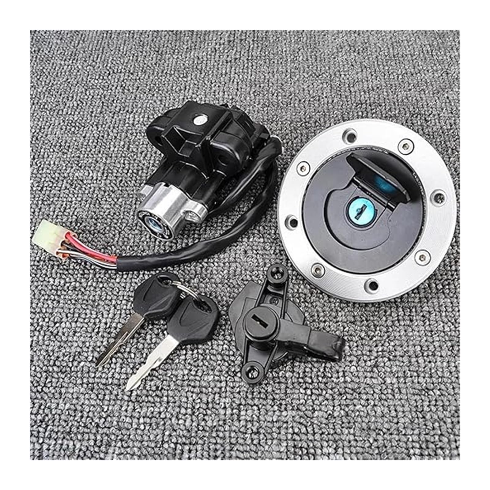 Cerradura De Encendido para Suzuki para GSF1200 para Bandit 1997-2005 Accesorios Interruptor Arranque Juego Llaves Bloqueo Tapa Combustible Gasolina Motocicleta