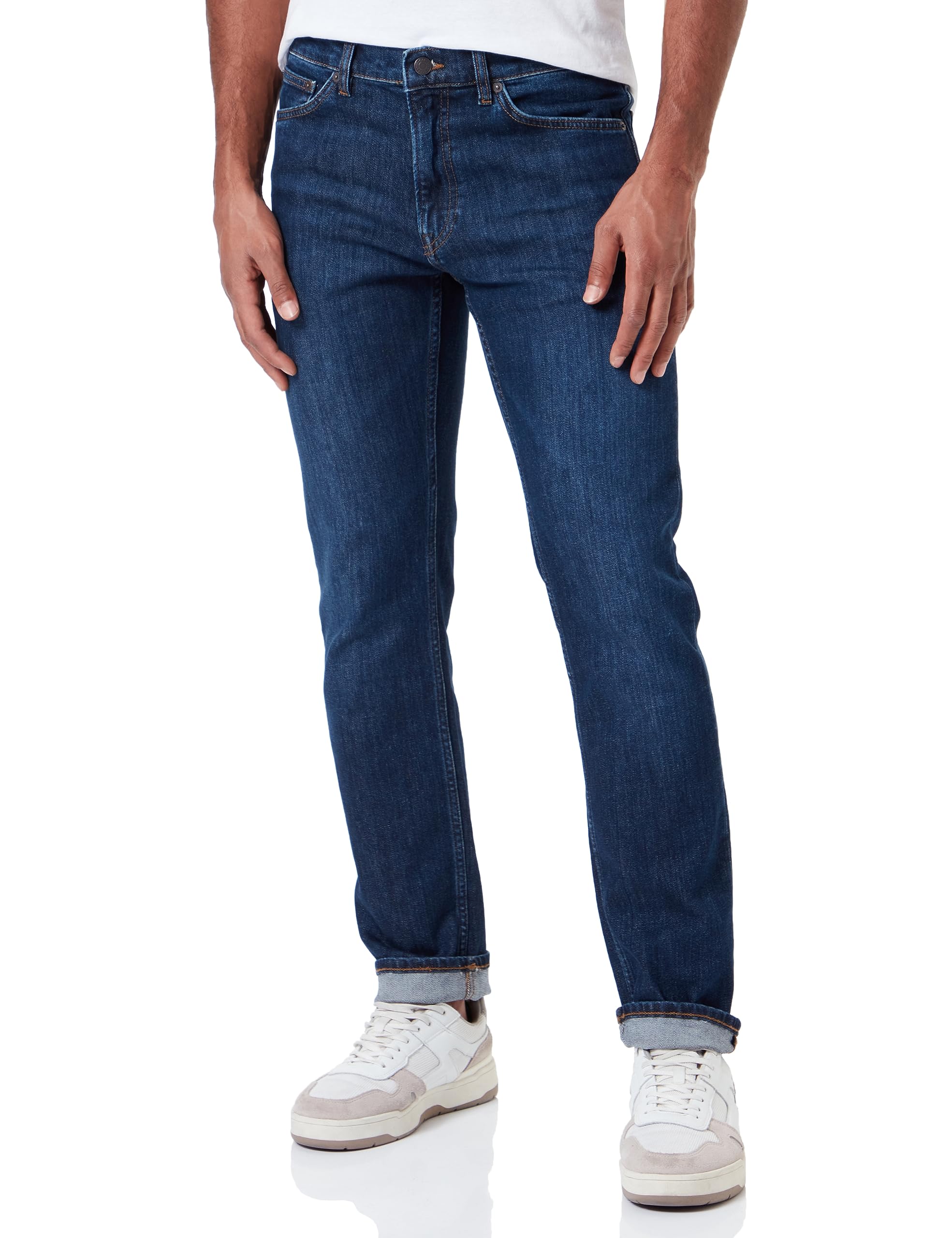GANT Regular Jeans, Mid Blue Worn in, 42 W/30 L