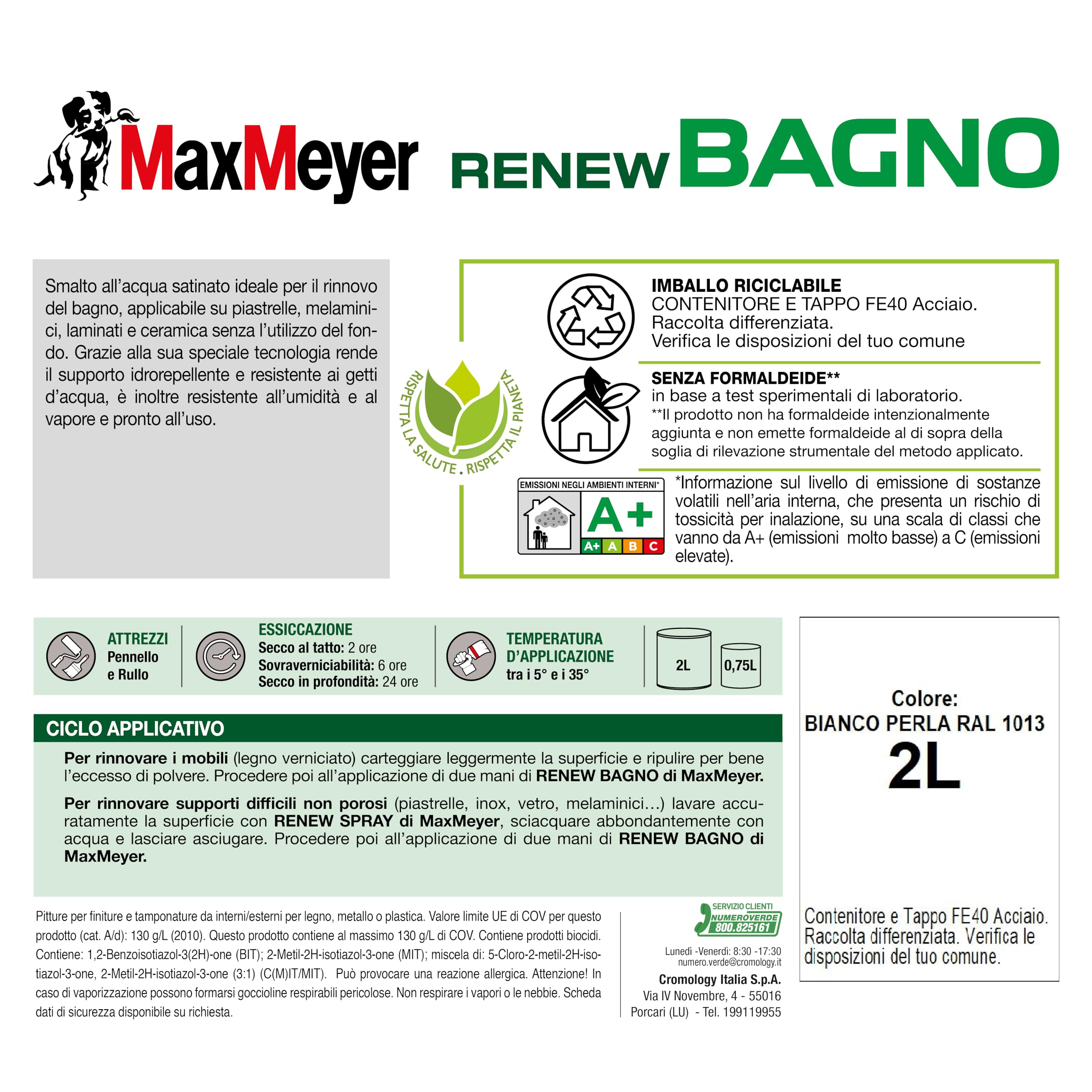 Maxmeyer Renew Bagno R1013 Blanco Perla 2 L