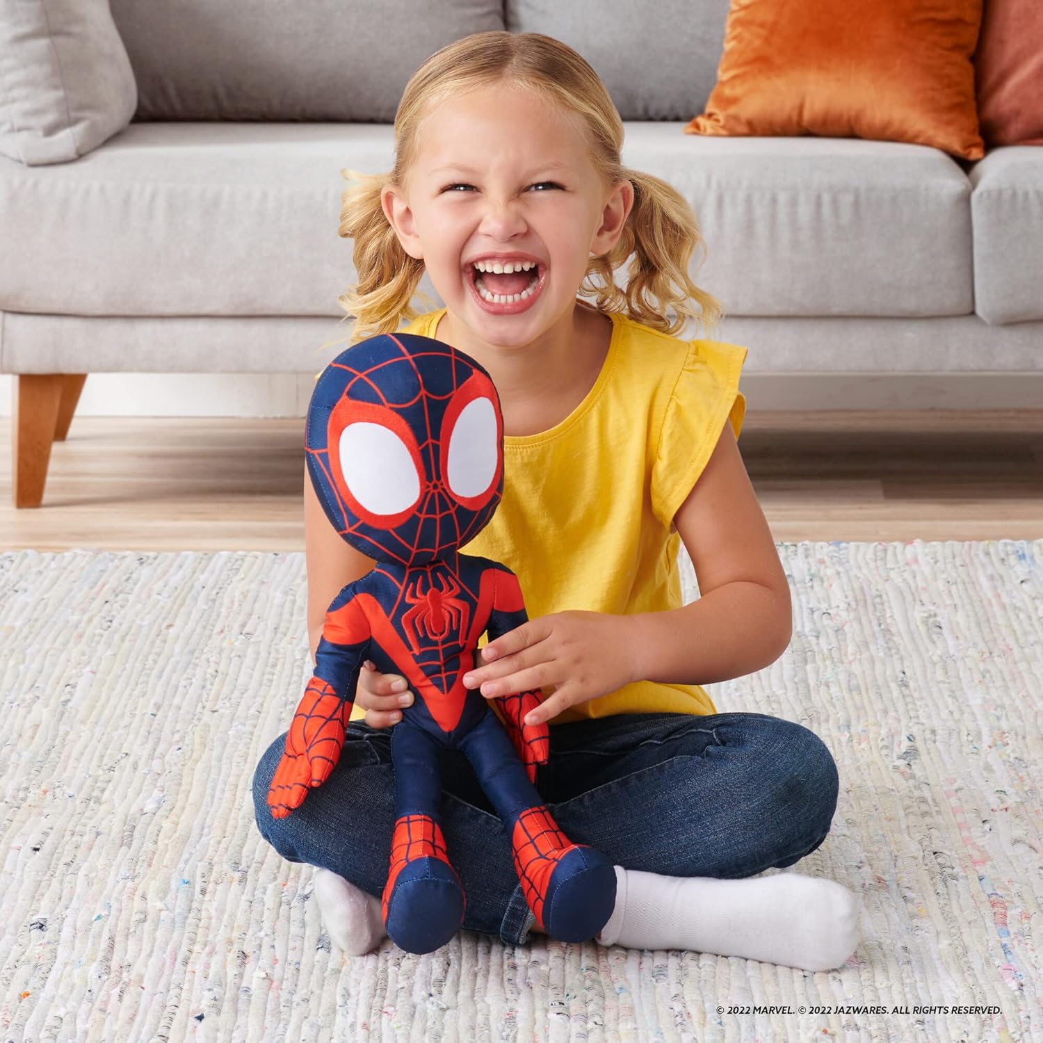 Spidey and his Amazing Friends Marvel's My Friend Miles Talking Plush - 16-Inch Miles Morales with Sounds - Toys Featuring Your Friendly Neighborhood Spideys : Toys & Games