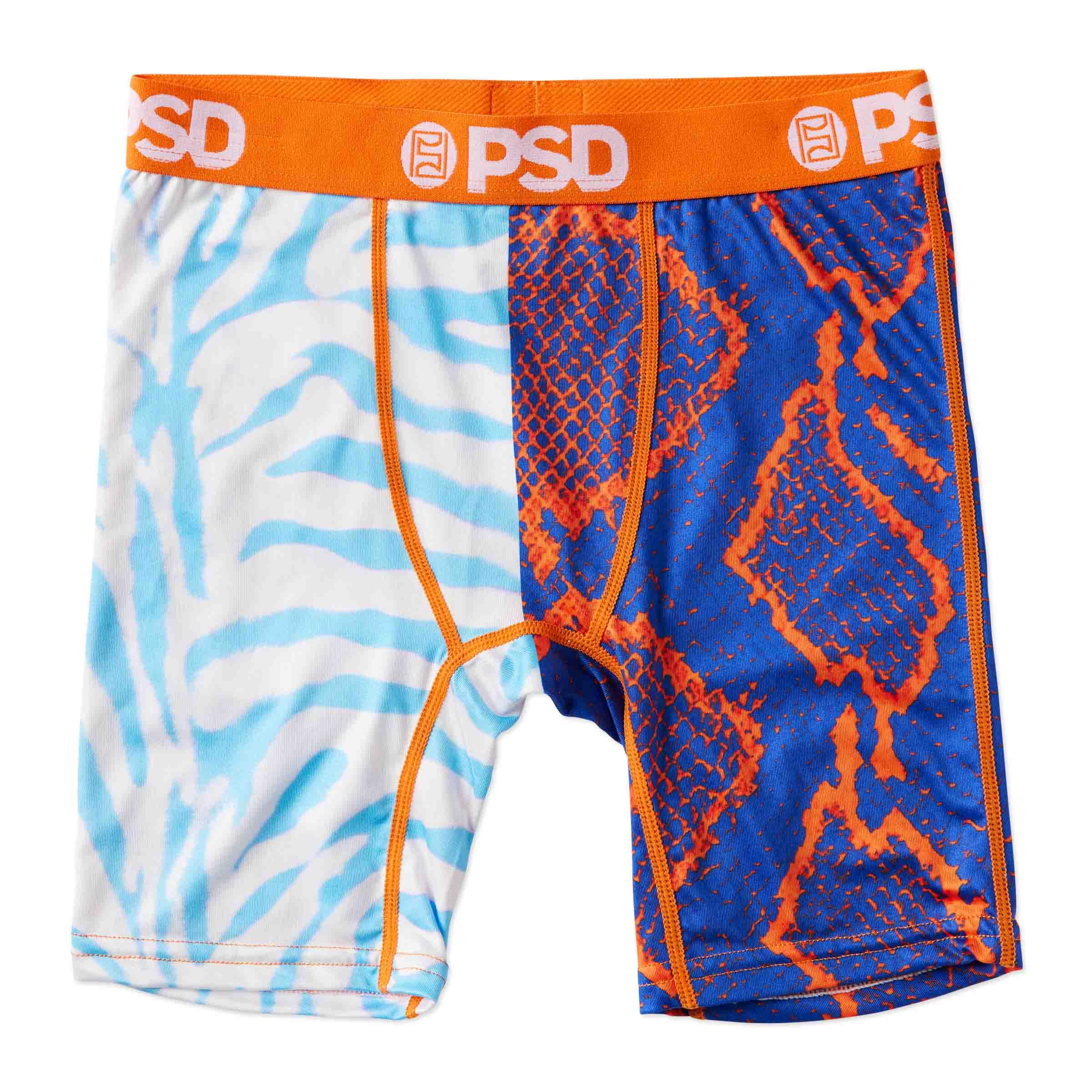 PSD Boys Underwear - Apex Chill Youth Boxer Briefs with Fun Print Designs - Comfortable Boxers for Boys, Large