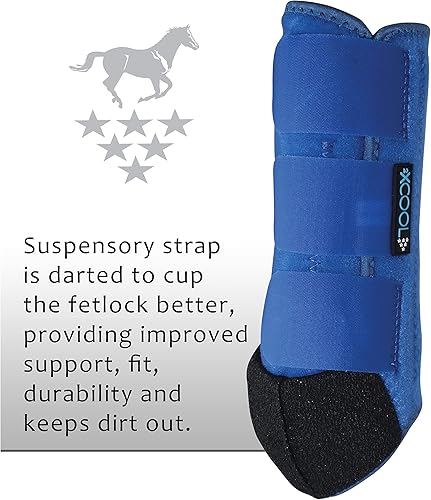 Vista 21 de Professional's Choice 2XCOOL Botas deportivas para caballos medicinales, diseño protector y transpirable para máxima comodidad y durabilidad en Negro