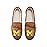 FOCO NCAA Michigan Wolverines Mens College Team Logo Moccasin Slippers, Tan, Small (7-8)