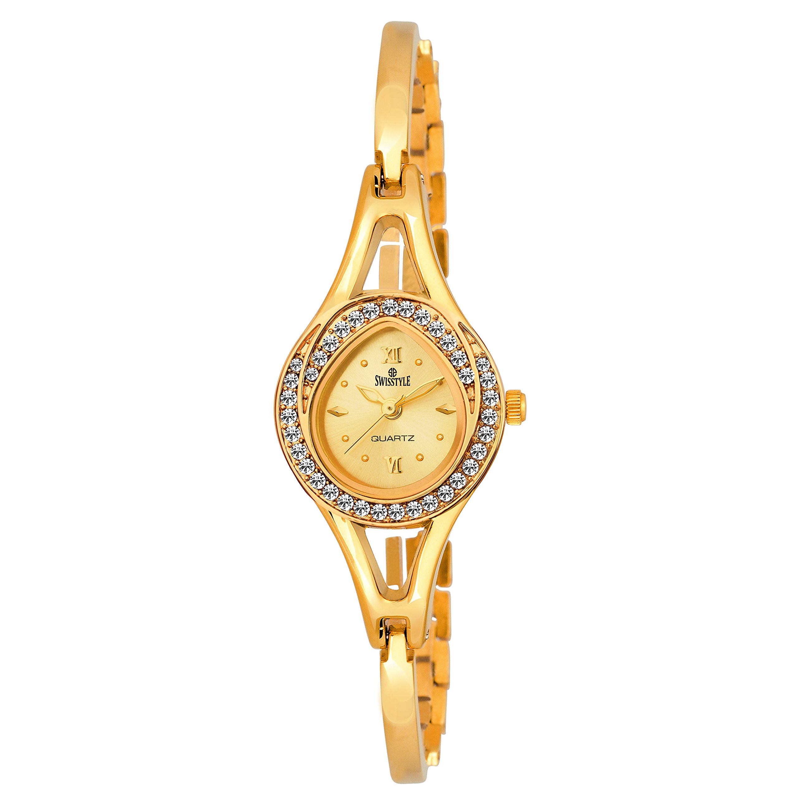 SWISSTYLE Analogue Gold Dial Womens Watch-SS-LR1414-GLD-GLD (B07B7HPD1T) Amazon Price History, Amazon Price Tracker