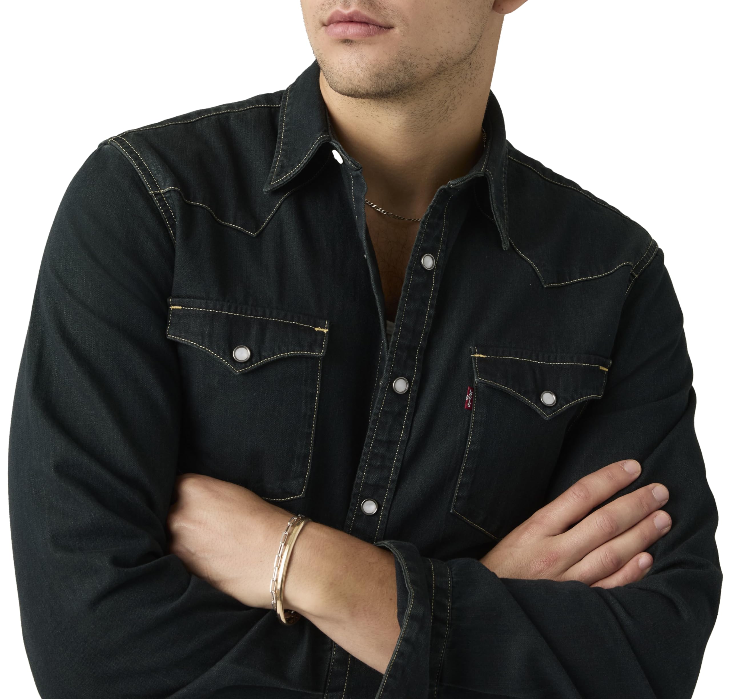Levi's Barstow Western standardowa koszula męska, Piękny popiół sprany, L