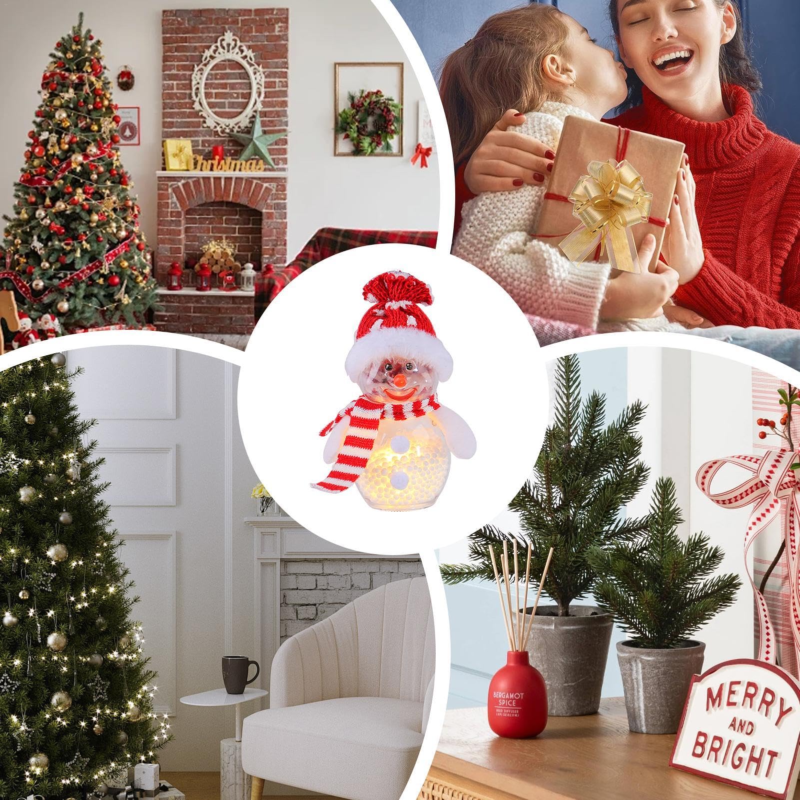 Amazon.co.jp: ライトアップクリスマス室内装飾、ライトアップ雪だるま