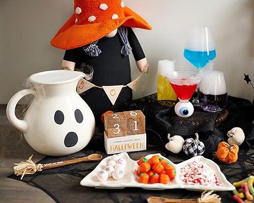 Miniatura 8 de Mud Pie Juego de 24 calabazas de otoño, multicolor, 2.5 x 2 pulgadas de diámetro, lona y algodón