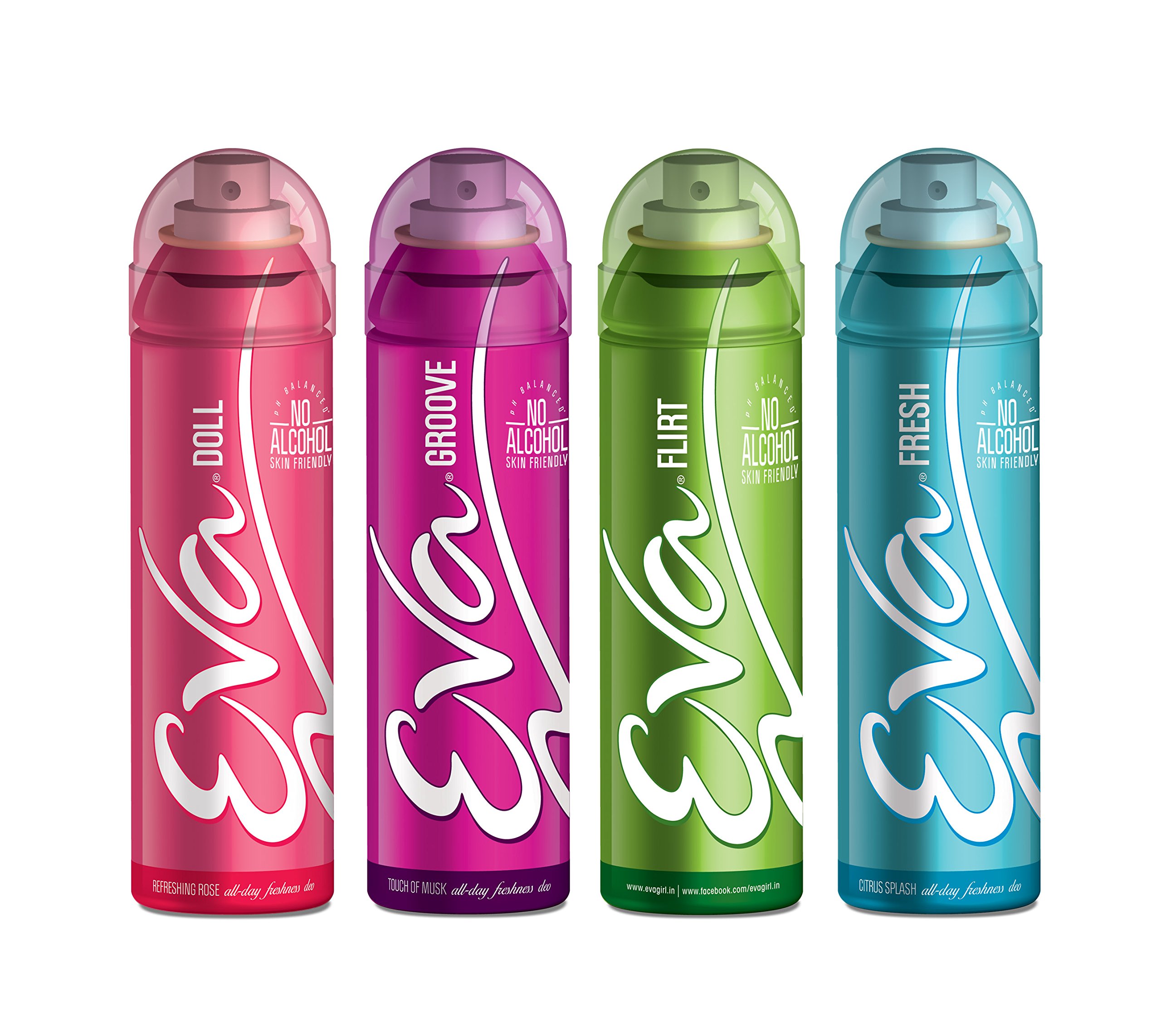 Eva Deodorants 125ml Flirt, Fresh, Doll and Groove Combo 4-picture-46