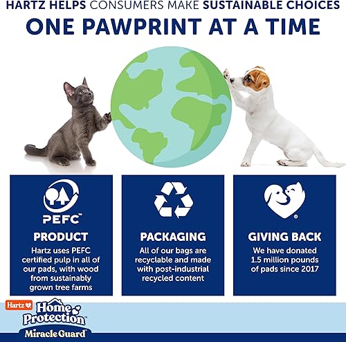 Miniatura 8 de Hartz Home Protection Miracle Guard - Almohadillas para perros, tamaño regular, 25 unidades, 3 veces de absorción y 3 veces más de uso, no gotean ni