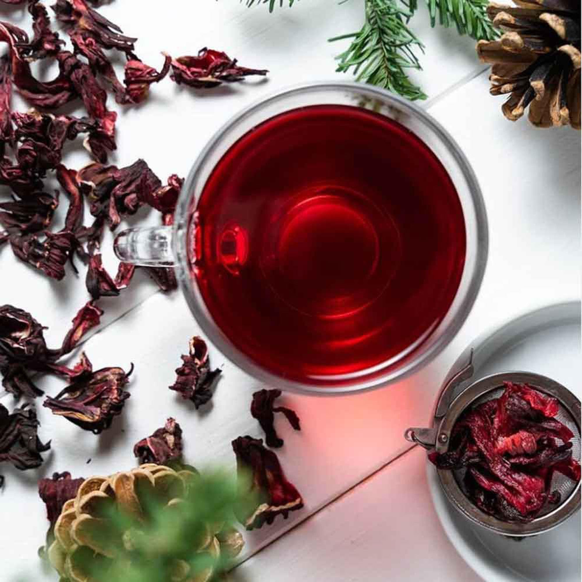 Kwiaty hibiskusa organiczne 1000g