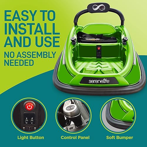 Miniatura 4 de Jovial - Coche eléctrico para niños  Vehículo de paseo con batería recargable de 12 V para niños pequeños con 2 modos de conducción, giro de 360