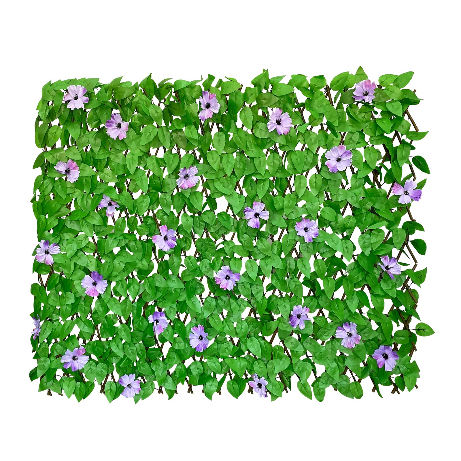 Artificial Leaf Faux Ivy Expandable/Stretchable Fence Privacy Screen (Single Sided Leaves) (1, Ombre)