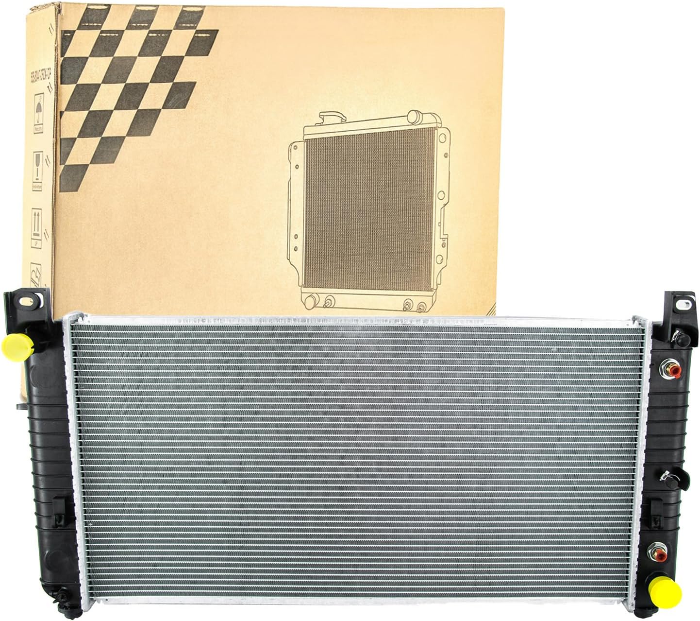 34''W Radiator for 1999-2013 Chevy Silverado 1500 2500 3500 4.3L 4.8L 5.3L 6.0L Radiators for 2002-2013 Cadillac Escalade 5.3L 6.0L 6.2L