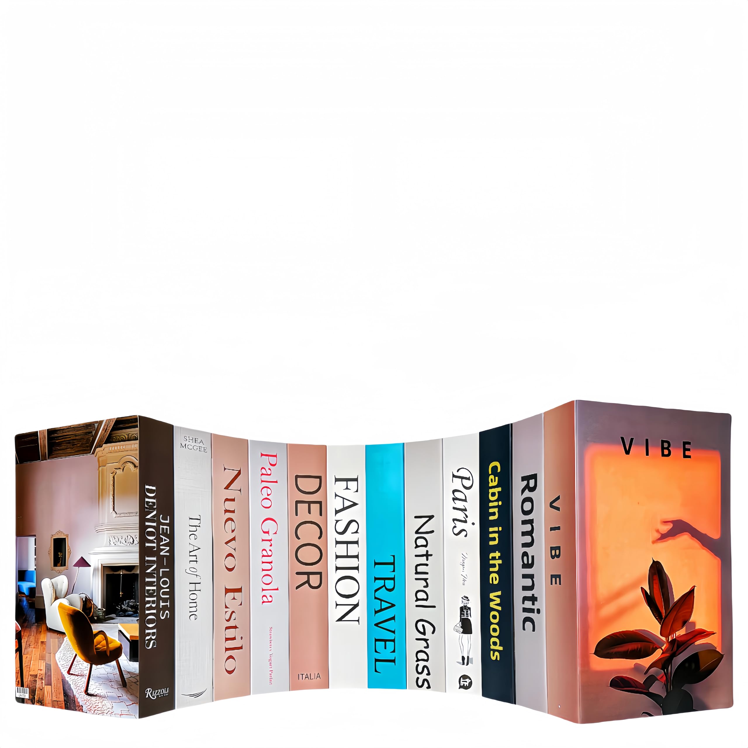 12 libri decorativi per la casa: Ediactcyl libri decorativi finti per tavolino e mensole, decorazione per casa, ufficio, bar, tavolo, libreria, espositore
