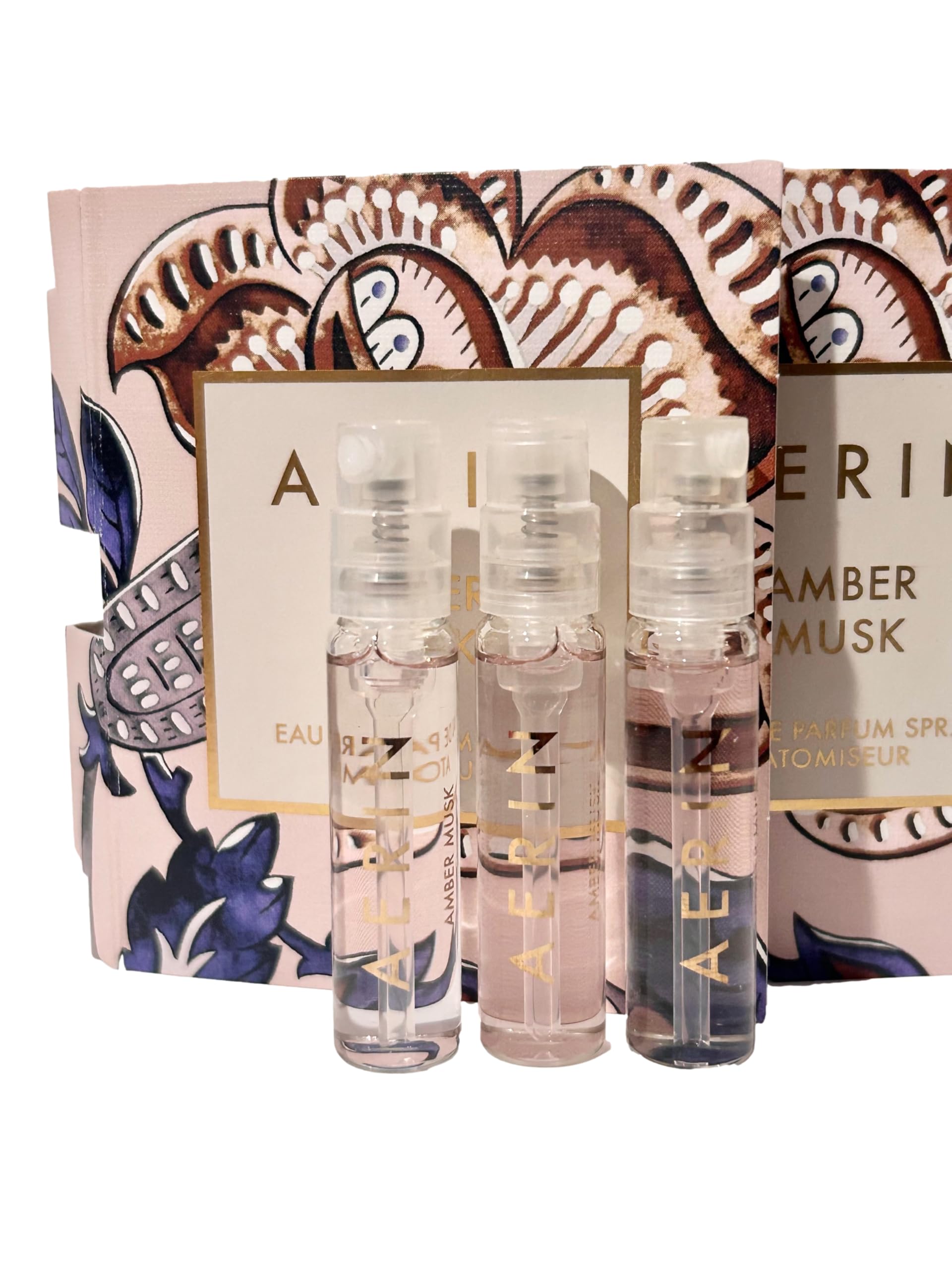 AERIN AMBER MUSK Sample Women Perfume Spray Vials 2 ml / 0.07 oz - set of 3