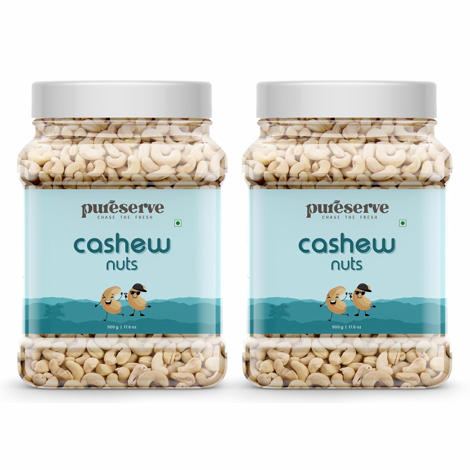 Pureserve Premium Whole Cashews 1Kg (500g*2) – Super Crunchy & Naturally Sweet | Rich in Protein & Healthy Fats | Ideal for Snacking, Cooking & Gifting | Vegan & Gluten-Free Pureserve Premium Whole Cashews 1Kg (500g*2) – Super Crunchy & Naturally Sweet | Rich in Protein & Healthy Fats | Ideal for Snacking, Cooking & Gifting | Vegan & Gluten-Free