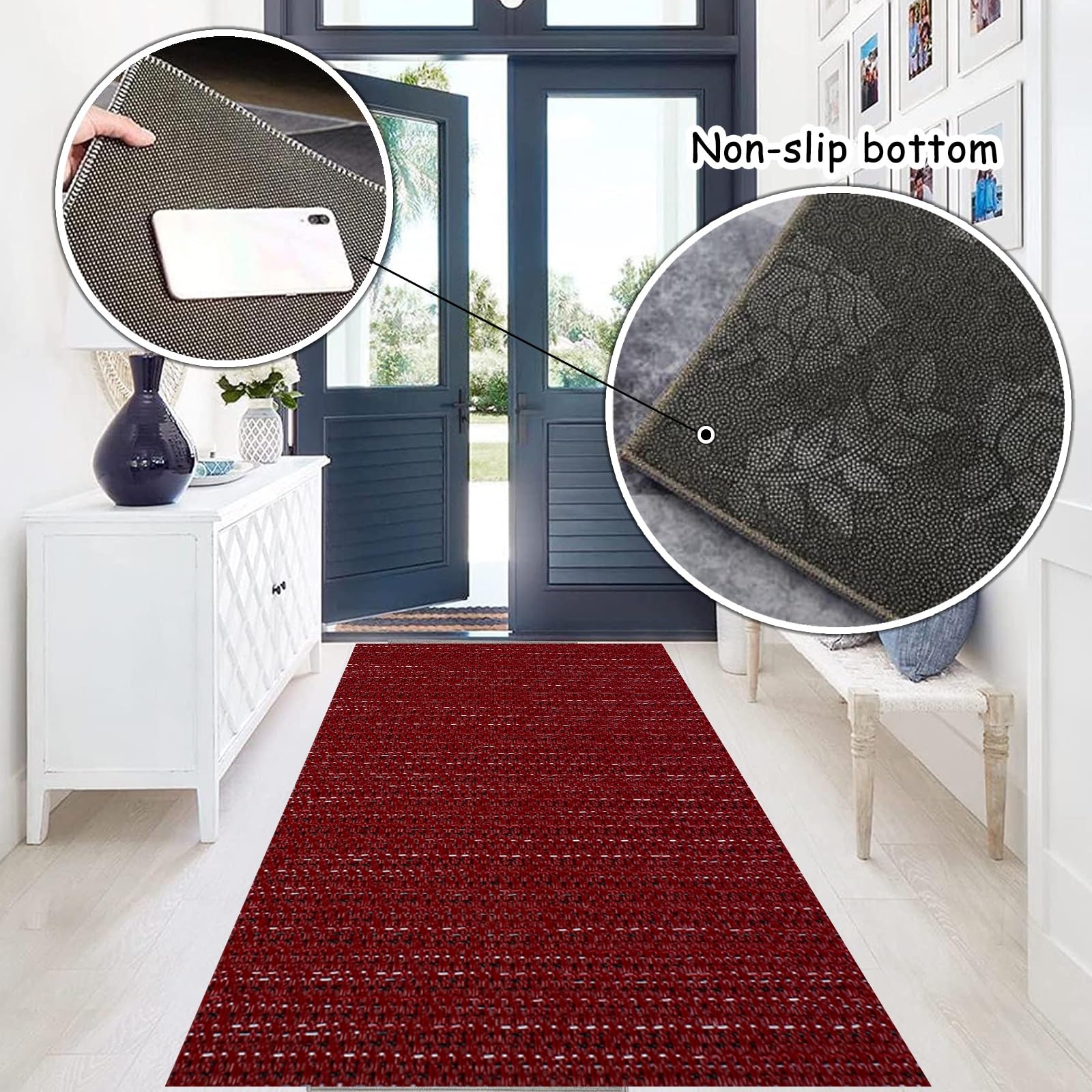 ラグ カーペット 廊下マット 約60*240cm キッチンマット 5個セット Amazon | 廊下敷きカーペット 吸着マット 60 x 240 cm キッチンマット