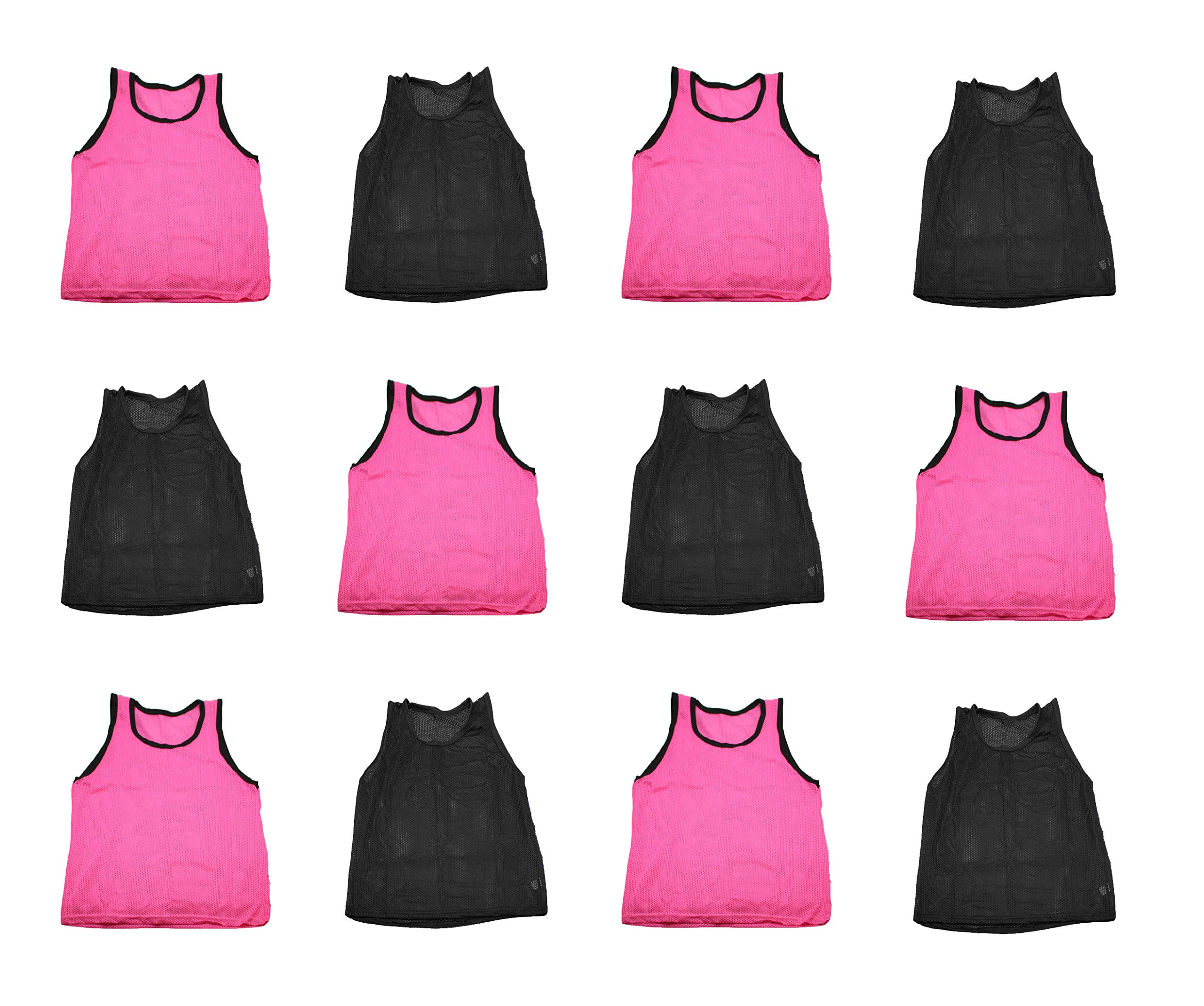 BlueDot Trading Adult &amp; Youth Scrimmage Training Vests for Soccer, Basketball &amp; More – Available in 1, 6, 12, 24 Packs