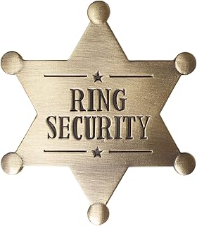 Metal Ring Security Badge, Ring Bearer Badge, Wedding Breastpin, Ring Bearer Gift for Wedding Accessories, Boys and Wedding Keepsake