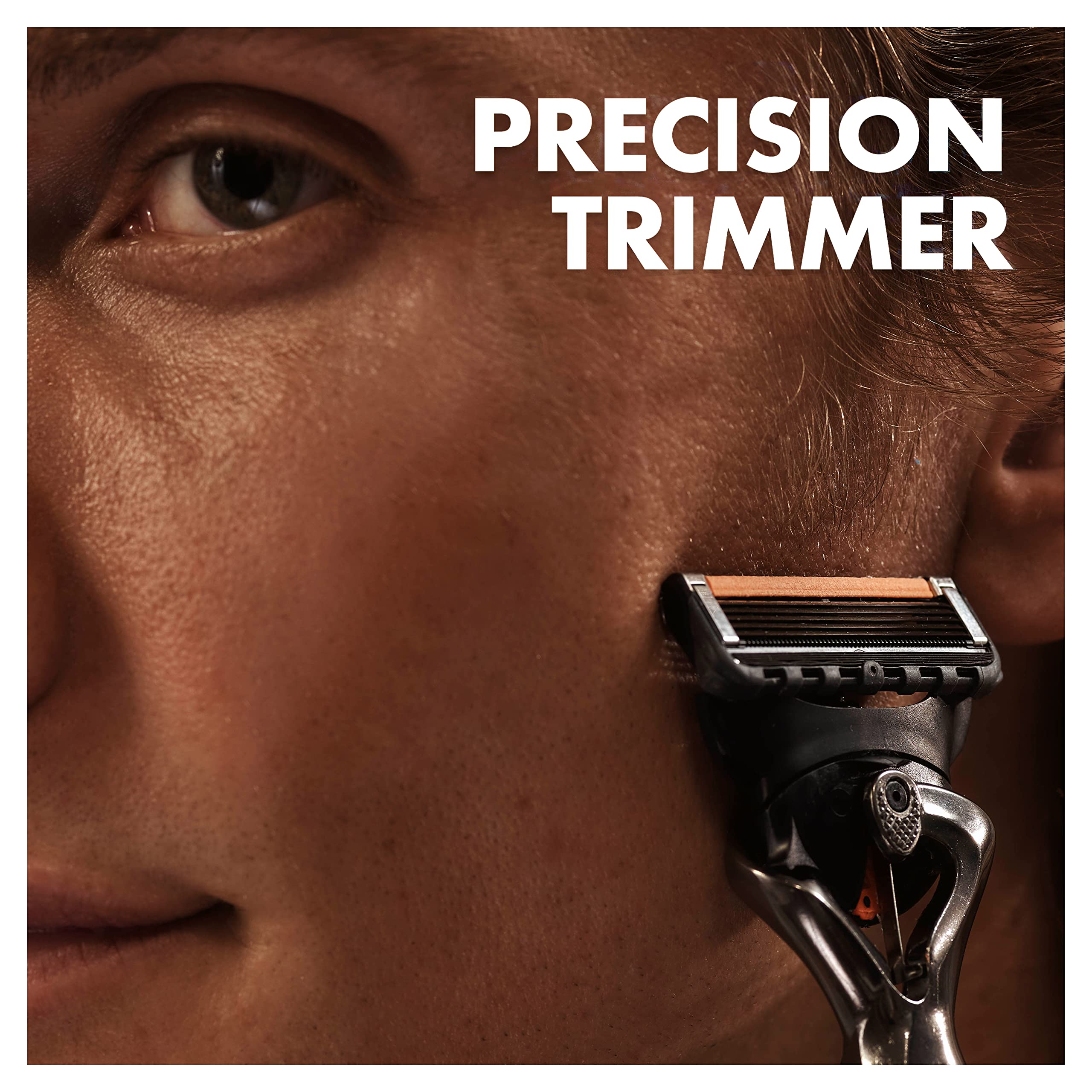 Gillette Alt, Fusion 5 ProGlide Rasierklingen mit Trimmerklinge für Präzision und Gleitbeschichtung, 12 Ersatzklingen, Orange