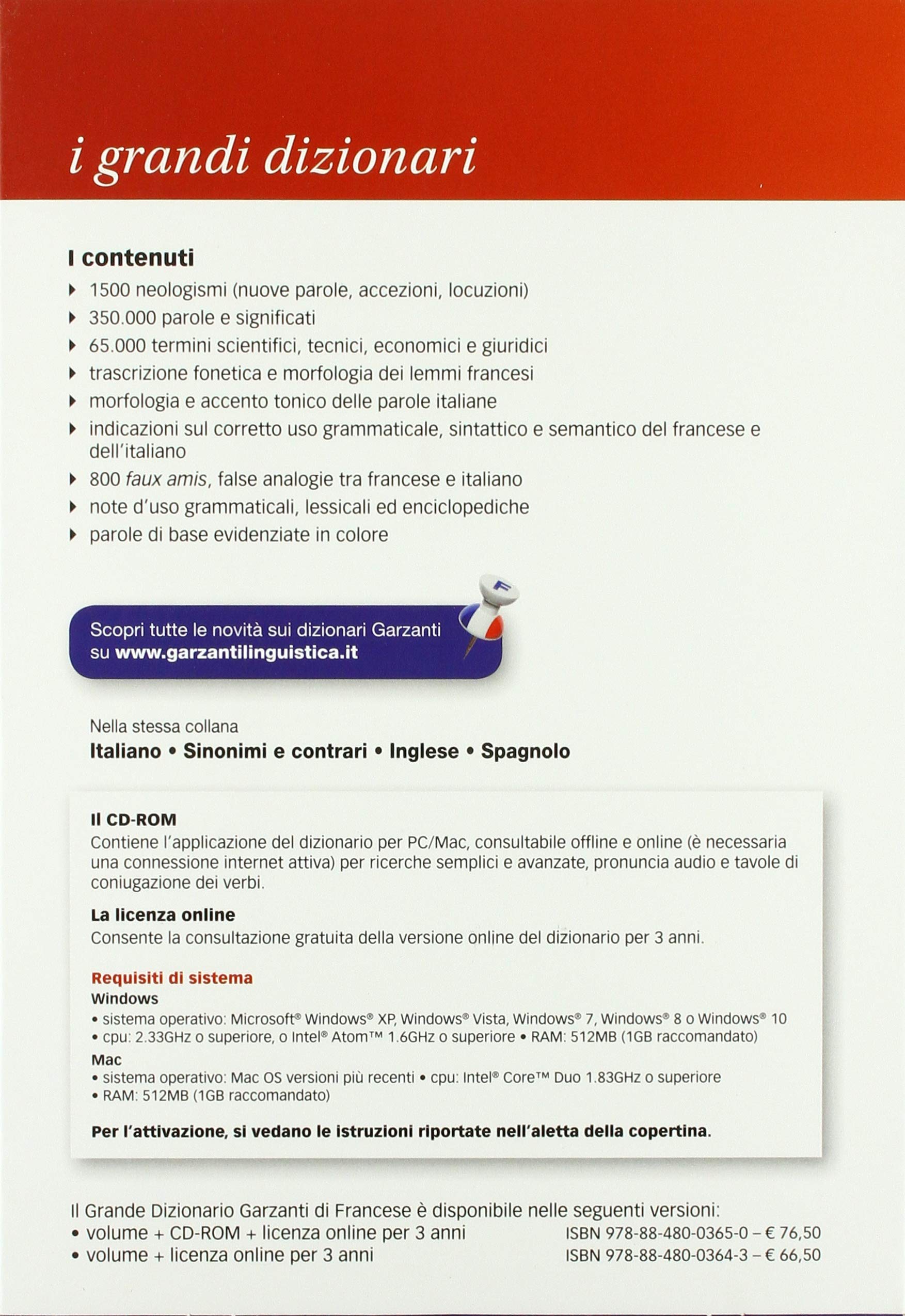 Grande dizionario di francese. Con Licenza di prodotto digitale. Con CD-ROM