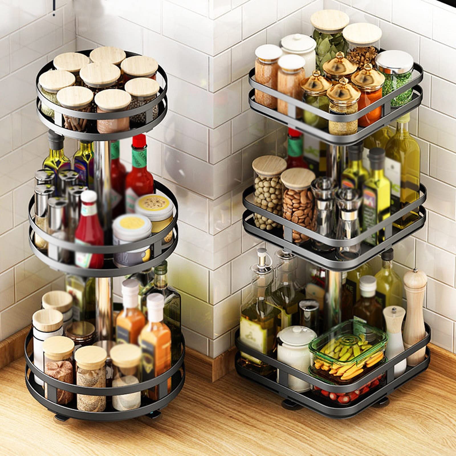 スパイスラック　3セット tower レンジフード調味料ラック タワー 3段 レンジフード