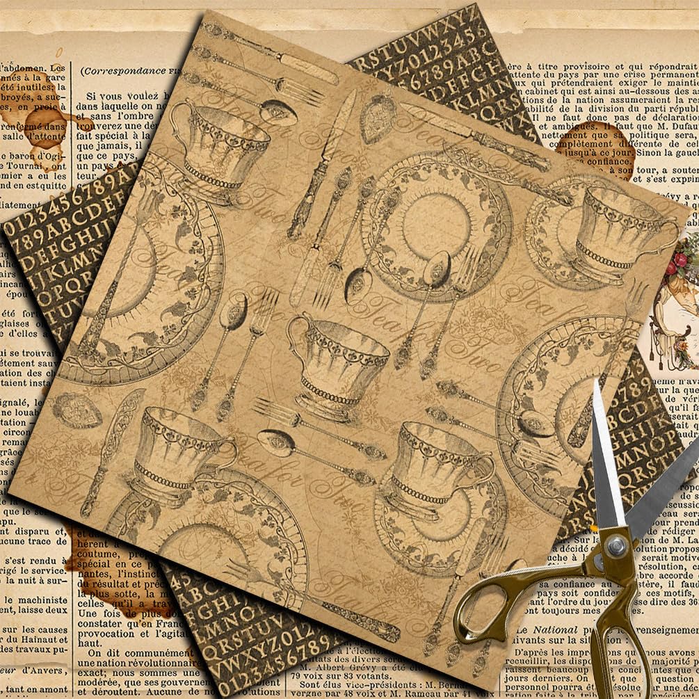 Scrapbook-Papier, 6 x 6 Zoll, 36 Blatt Musterpapier-Packung, 135 g/m² einseitig bedruckter Karton, dekoratives Bastelpapier(45677)