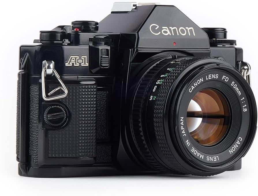 Canon A-1 A1 35MM SLR Film Camera with 50mm 1.8 Canon Lens