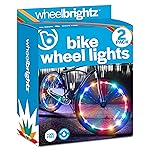 Brightz Bike Wheel Lights (2-Pack, Multicolor) - LED Illumination - Kids Bike Lights for Night Riding - Bike Accessories for Adult Bikes - Be Cool, Be Safe, Be Seen
