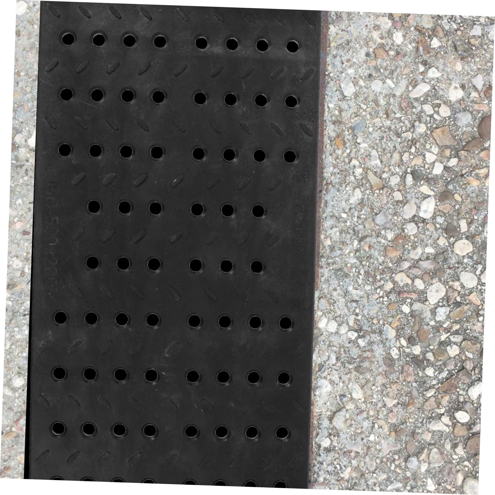 Wymienna plastikowa pokrywa odpływowa wykopu z okrągłymi otworami 200 x 500 x 20 mm wytrzymały ruszt do drenażu na zewnątrz i kuchni klasa obciążenia 1t-5t akcesoria kanalizacyjne